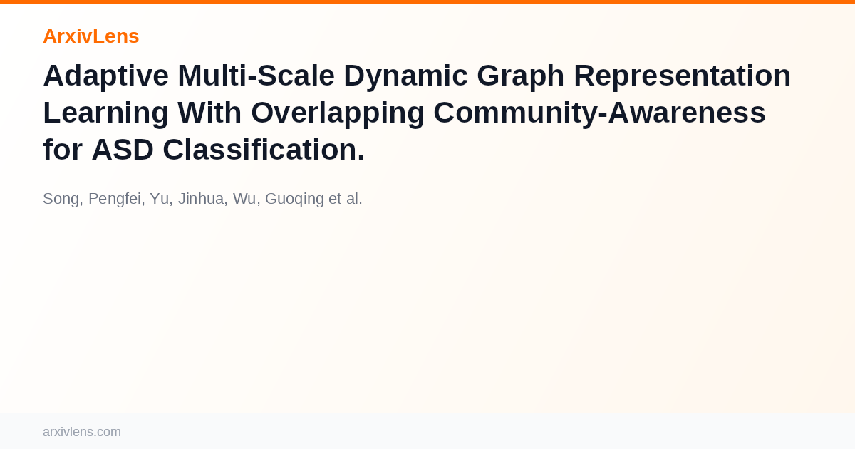 Adaptive Multi-Scale Dynamic Graph Representation Learning...