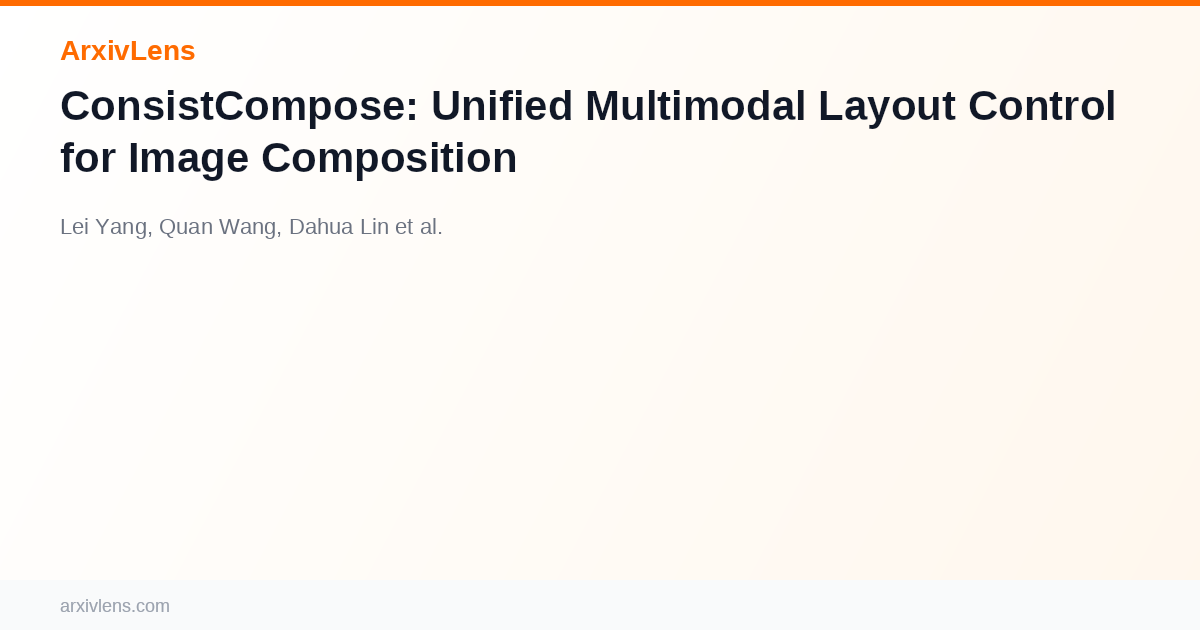 ConsistCompose: Unified Multimodal Layout Control for Image Composition ...