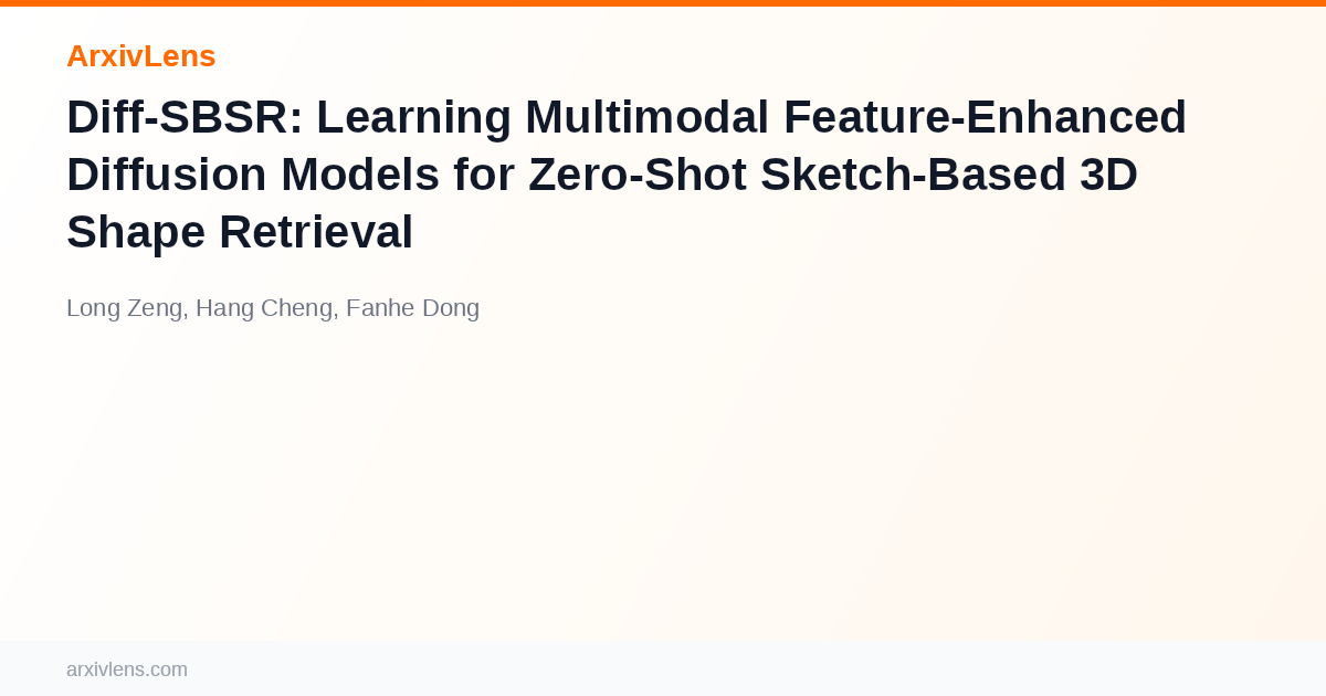 Diff-SBSR: Learning Multimodal Feature-Enhanced Diffusion Models for ...