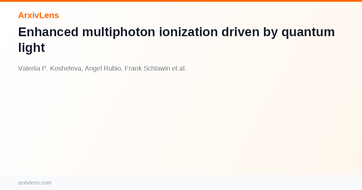 Enhanced multiphoton ionization driven by quantum light