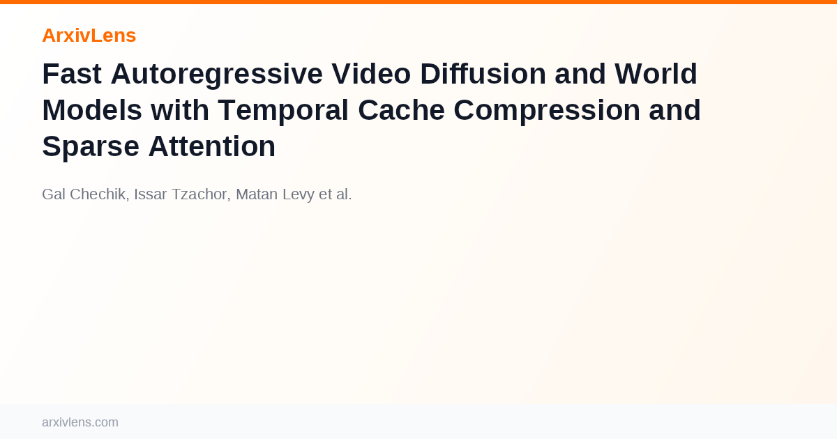 Fast Autoregressive Video Diffusion and World Models with Temporal ...