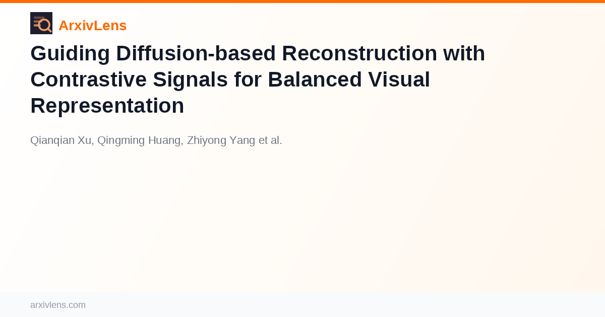 Guiding Diffusion-based Reconstruction with Contrastive Signals for ...