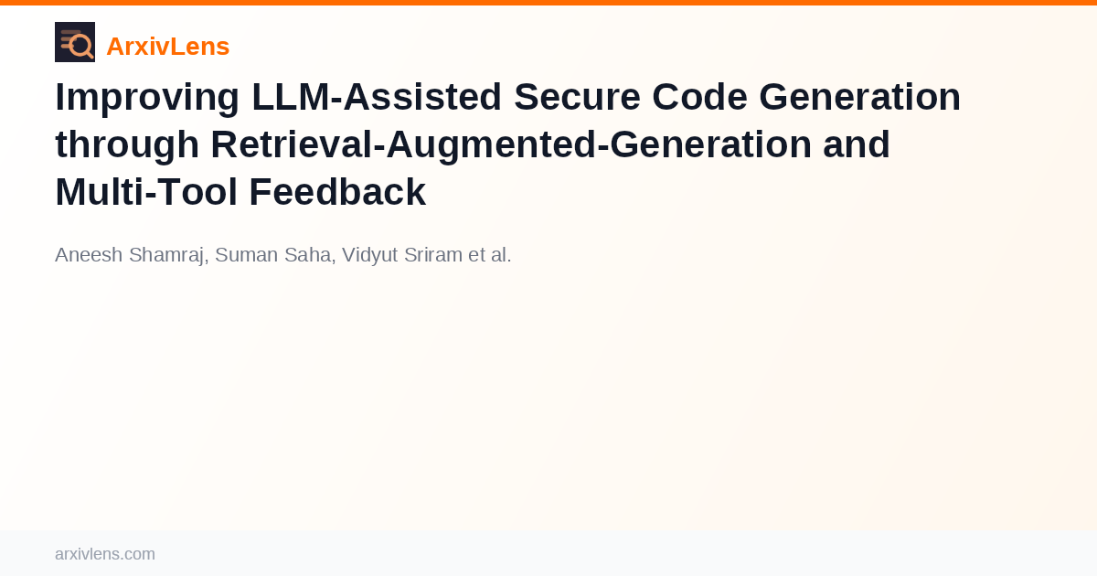 Improving LLM-Assisted Secure Code Generation through Retrieval ...