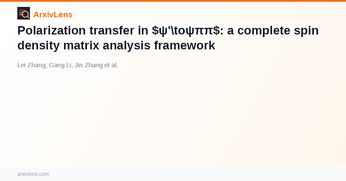 Polarization transfer in $ψ'\toψππ$: a complete spin density matrix ...