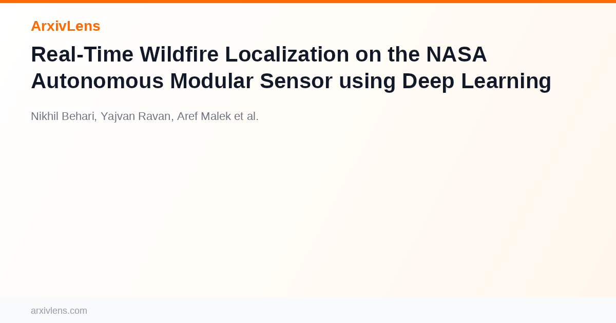 Real-Time Wildfire Localization on the NASA Autonomous Modular Sensor ...