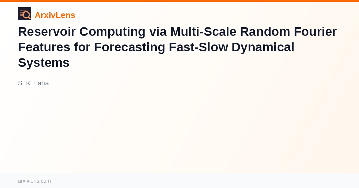 Reservoir Computing via Multi-Scale Random Fourier Features for ...